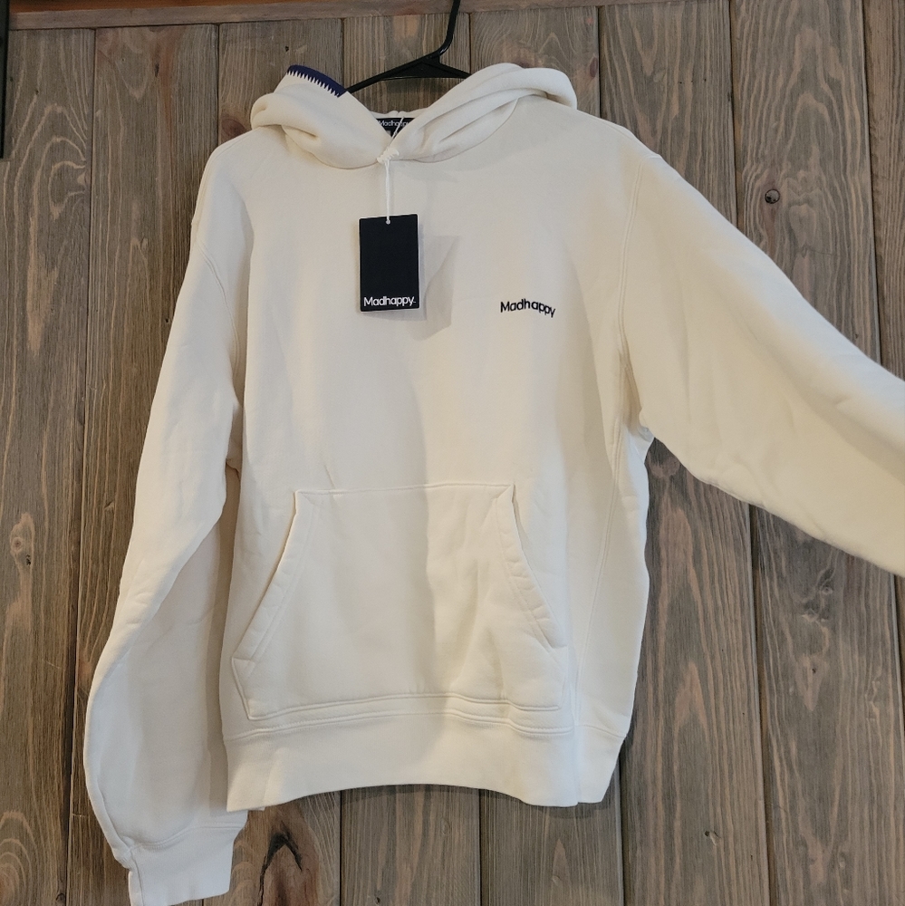 Madhappy embroidered navy hoodie
